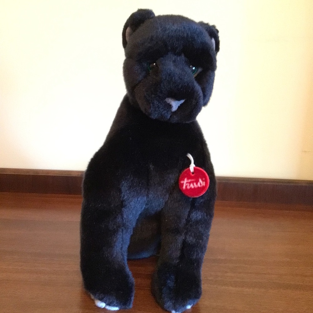 Trudi Black Plush Panther